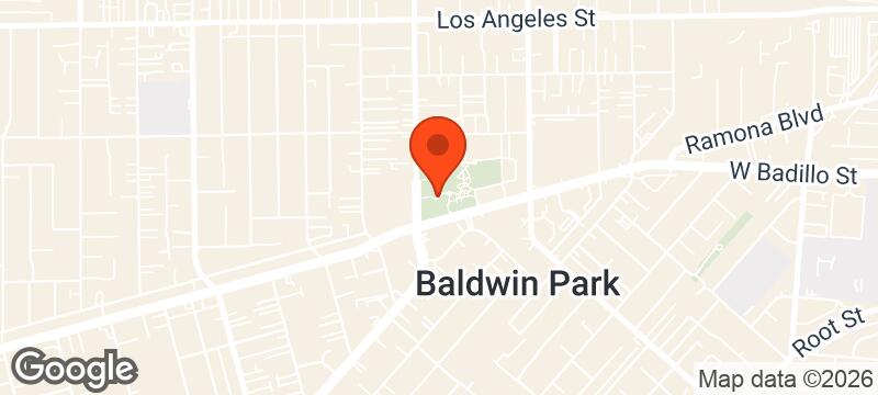 Map of where Baldwinpark Run Club meets