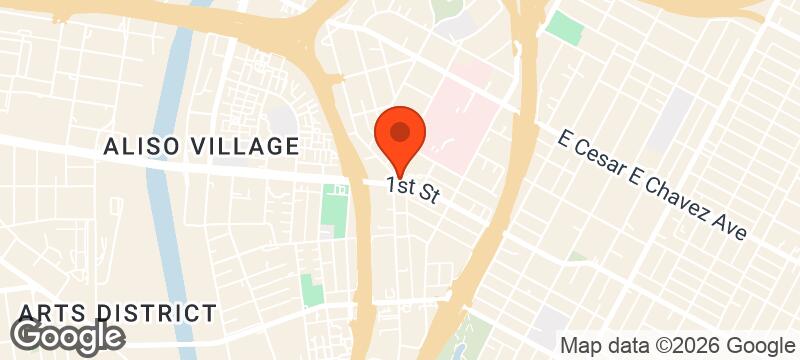 Map of where Boyle Heights Bridge Runners meets