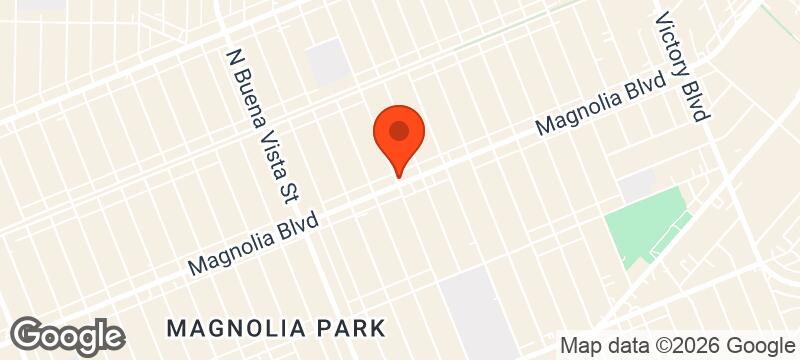 Map of where Burbank Donut Run Club meets