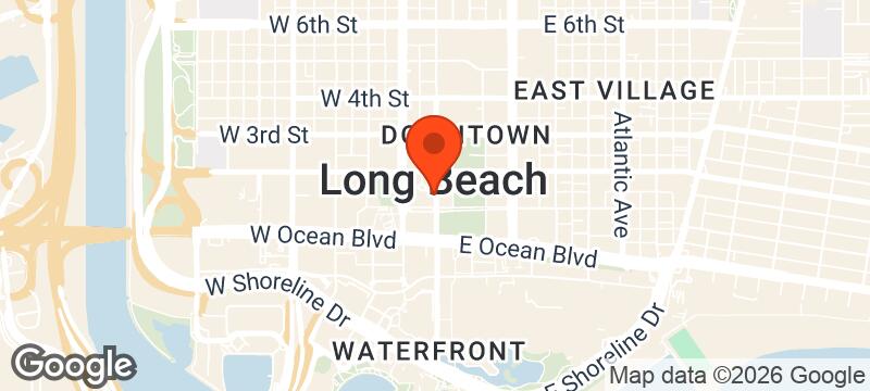 Map of where Downtown Runners LB meets