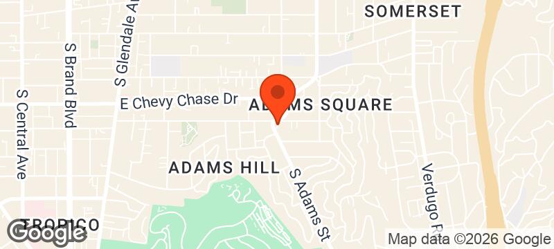 Map of where Glendale Runners meets