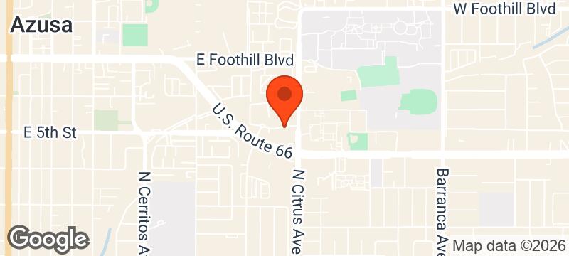 Map of where Glendora Ridge Runners meets