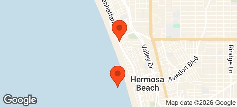 Map of where Hermosa Run Club meets