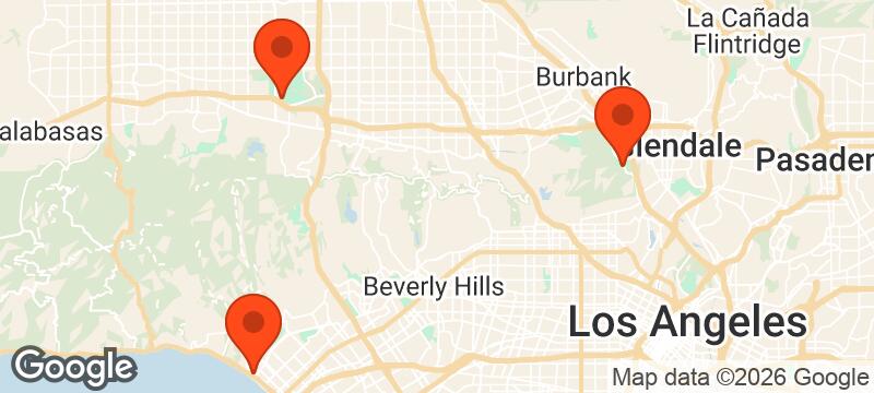 Map of where LA Road Runners meets