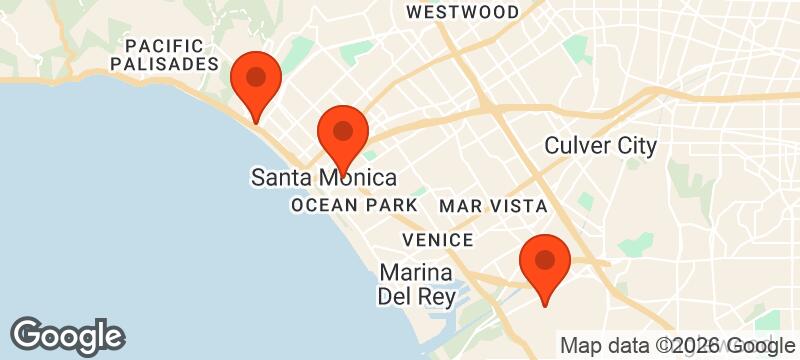 Map of where LARC (LA Running Club) meets