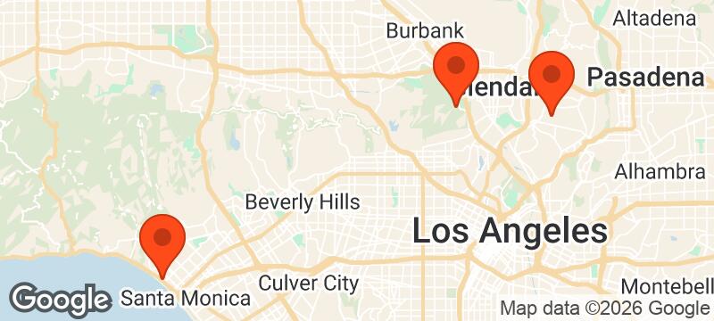 Map of where Los Angeles Frontrunners meets