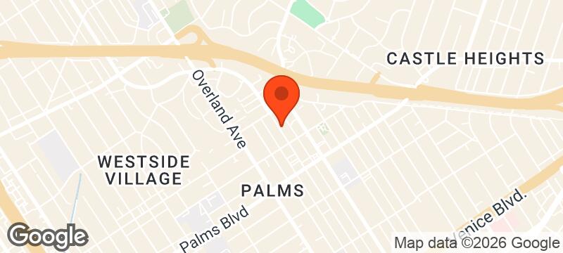 Map of where Palms Run Club meets